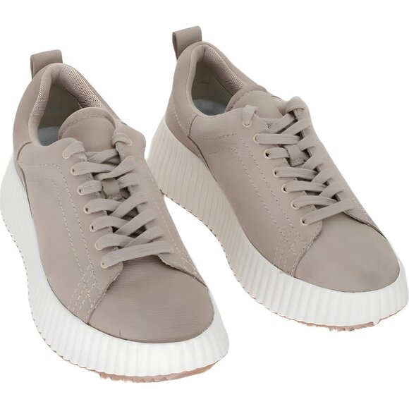 Dolce Vita Devote Dune Nubuck Platform Sneakers - Women's US 8 - Picture 1 of 6